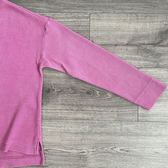 PILCRO Moira Waffle Knit Sweater Medium Oversized Slouchy Faded Pink Purple Boho - Picture 5 of 9